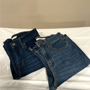 Levi's Dark and Medium Blue Flare Jeans